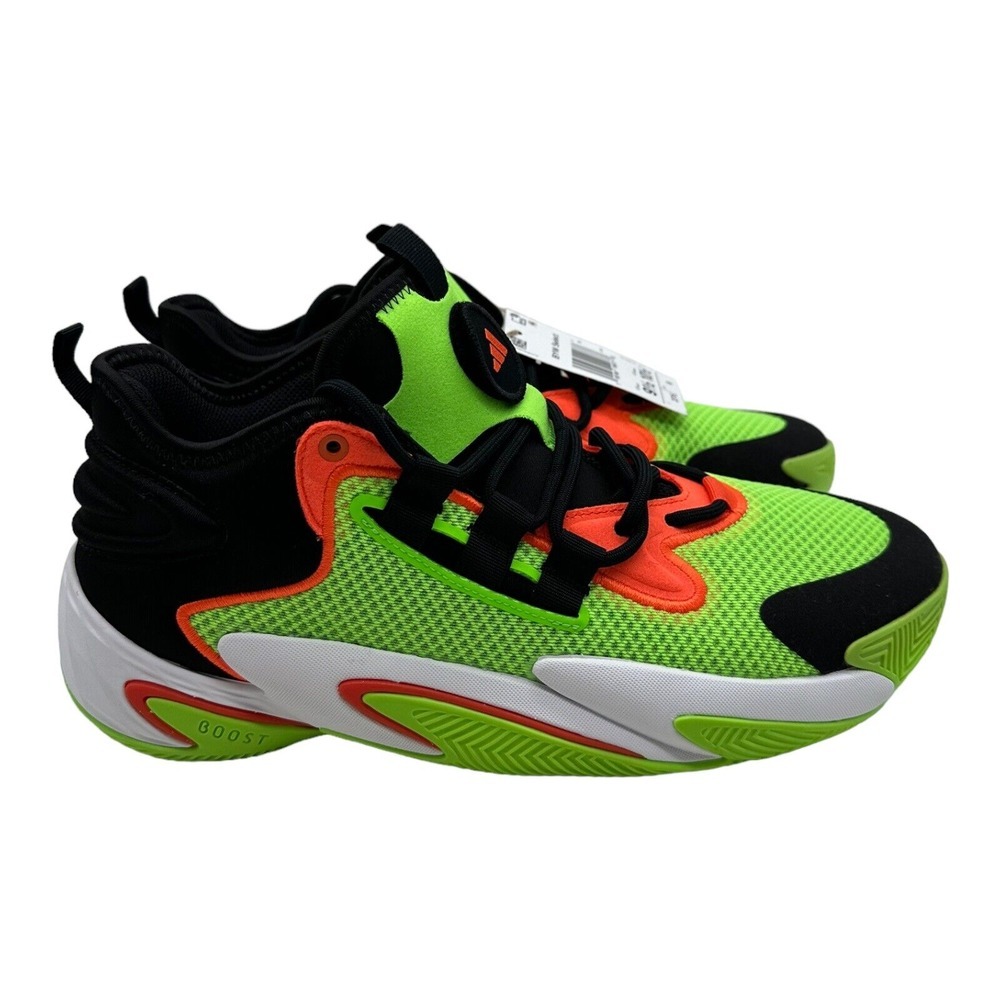 Adidas Boost BYW Select Shoes Solar Green Orange‎ Basketball Sneakers NEW Sz 9.5